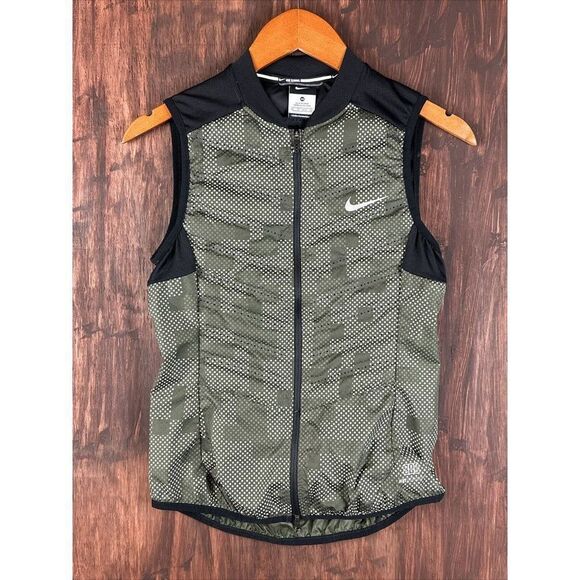 XS Nike Aeroloft 800 Down Reflective Flash Running Vest 689260-325 Women’s XS - Picture 1 of 9